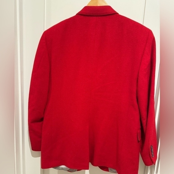 Jos. A Bank red jacket holiday party size 41R 100% camel hair vintage - Picture 6 of 13
